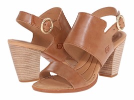 Women&#39;s Born Cindie Sandals, D90016 Size 10 Tan Full Grain Leather - £79.89 GBP