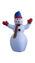 6 Foot Christmas Inflatable Snowman Yard Garden Ornament Balloon Decorat... - £59.95 GBP