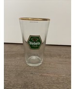 Vintage German Beer Glass Diebels Alt Gold Rimmed Pint Glass Made In Ger... - $19.20 CAD