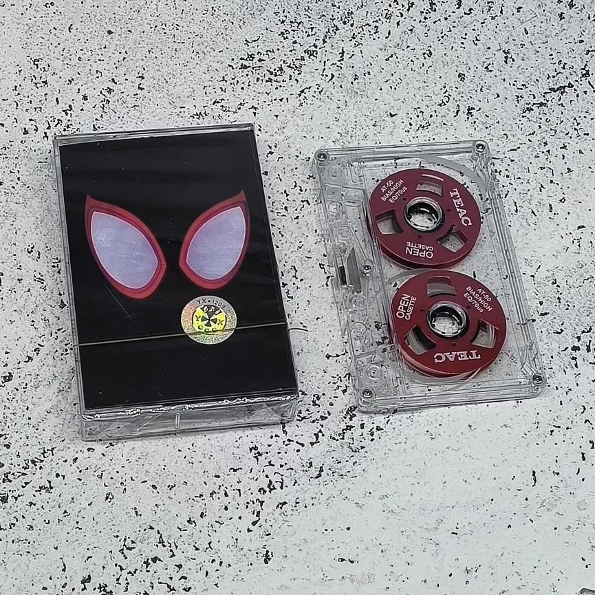 Spider-Man Into the Spider-Verse Music Tape Spiderman Gwen Miles Morales Metal - £16.69 GBP