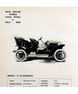 1908 Olds Motor Oldsmobile Model X Print Catalog Advertisement Automobil... - $29.99