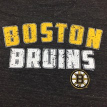 Touch by Alyssa Milano Womens Boston Bruins Hockey Gray T-shirt Size Large - £19.60 GBP