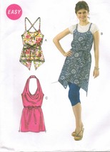 Misses Wrap Around Aprons Summer Halter Cowl Draped Neck Tops Sew Pattern 4-14 - £10.34 GBP