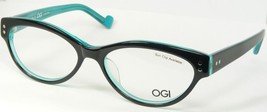 Ogi Evolution 3067 440 Black /TEAL Eyeglasses Glasses Frame 52-16-140mm Japan - £71.36 GBP