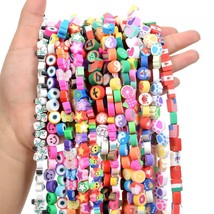 10mm Polymer Spacer Loose Beads for Jewelry Handmade Charm Bracelet Neck... - £3.91 GBP