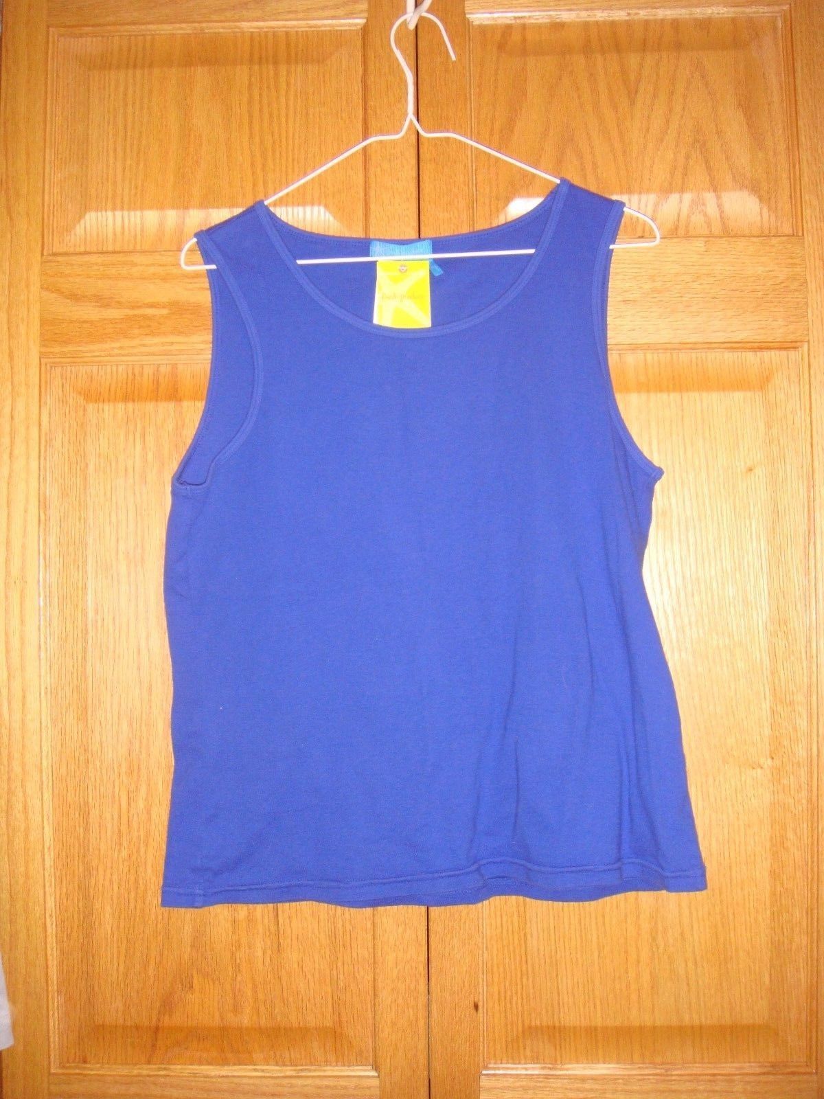 Fresh Produce Top L Deja Blue Essential Baby Rib Shell NWT - $15.99