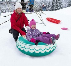 Snow Tube 47 Inch Santa Claus Winter Fun Sledding Heavy Duty with Handle Kids - £15.14 GBP