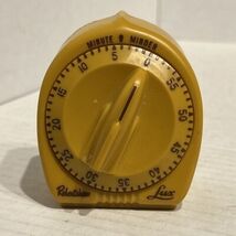 Rare Butterscotch LUX Minute Minder Kitchen Timer 60 Minutes Working Ret... - $39.55