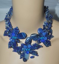16&quot; to 18&quot; Lapis Couture Necklace by Nakamol - $195 retail (upbr) - £31.86 GBP
