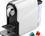 Espresso Pod Machine For Home, Compact Capsule Coffee Maker For Nespress... - $201.99