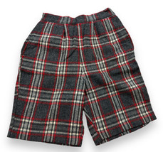 Vintage Keltic? Gray Red Plaid Wool Shorts Buckle Back Women’s 23” W x 1... - £19.10 GBP