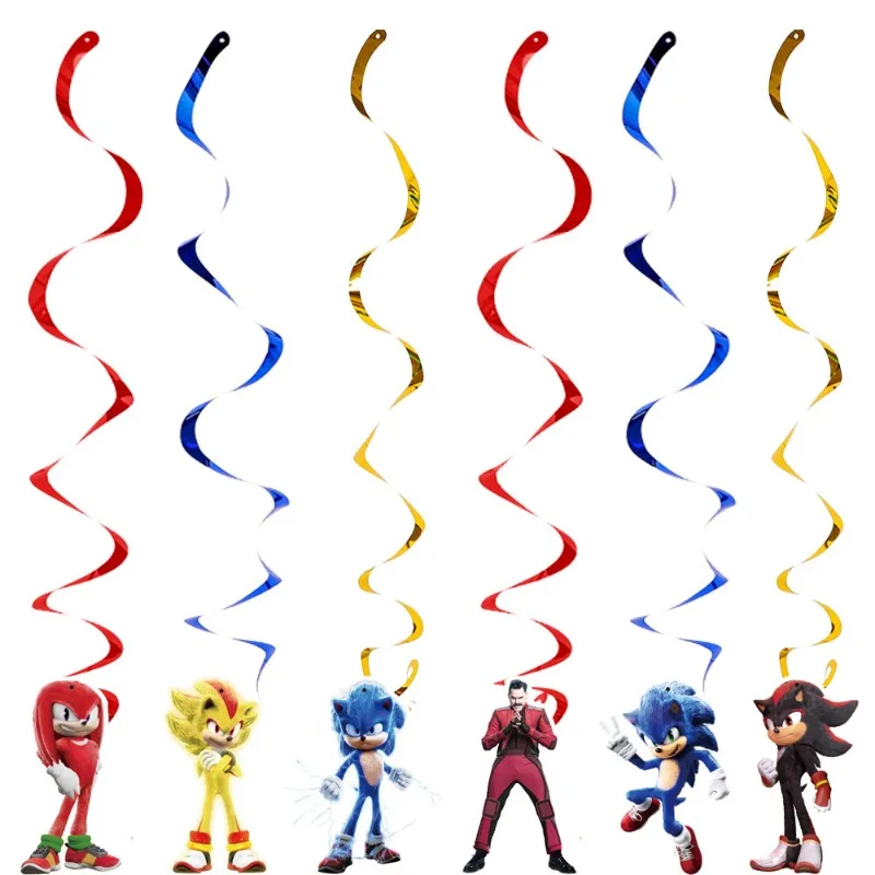 New Sonic Hedgehog Party Supplies Boys Birthday Party Tableware -Spiral ... - €4,91 EUR