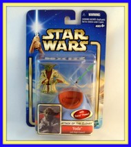 Star Wars Attack Of The Clones,Yoda Jedi High Council C7/8,With Force Power, New - £19.95 GBP