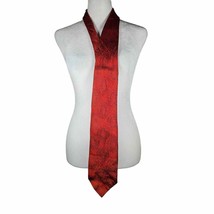 Vintage Colosseo Di Roma Mens Tie Made in Italy Red Textured - $158.81 MXN