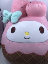 Squishmallow My Melody 14&quot; Hello Kitty &amp; Friends Sanrio Ice Cream 2023 RARE NWT - £28.78 GBP