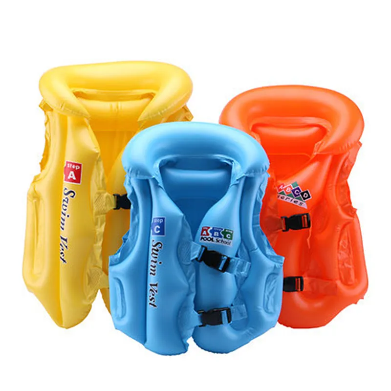 PVC Baby Life Vest Kids Children Floated Inflatable Swimsuit Swim Protector Vest - £13.15 GBP+