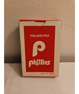 Philadelphia Phillies Vintage 70s/80s Bridge Size Playing Cards Deck Red - $13.49