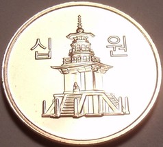 Gem Uncirculated South Korea 2007 10 Won~Pagota~We Have Korean Coins~Free Ship - £2.44 GBP