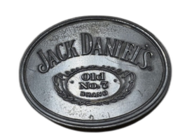 Authentic Jack Daniel’s Pewter Belt Buckle – Whiskey Logo – Official Mer... - $6.95