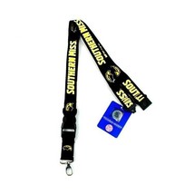 NCAA Southern Miss Golden Eagles Lobster Claw Lanyard w/ Keychain ID Holder - £8.70 GBP