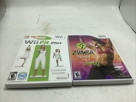 Lot of 2 Nintendo Wii Work Out Fitness Games Wii Fit Plus Zumba join the... - €5,79 EUR