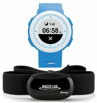 NEW Magellan Echo FIT Smart + HRM Sports Fitness Watch Blue/White Bluetooth - £17.86 GBP