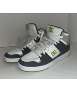 DC Cure Hi-Top Sneakers Trainers Gray Green White Youth Size 7 - $363.97 MXN