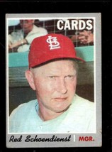1970 Topps #346 Red Schoendienst Good Cardinals Manager Hof - £0.76 GBP
