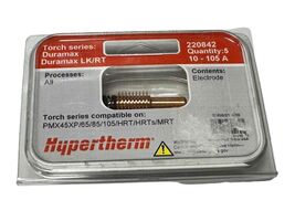 NEW 5 Pieces Genuine Hypertherm 220842 Duramax LK/RT Electrodes 10-105A - $1,053.39 MXN