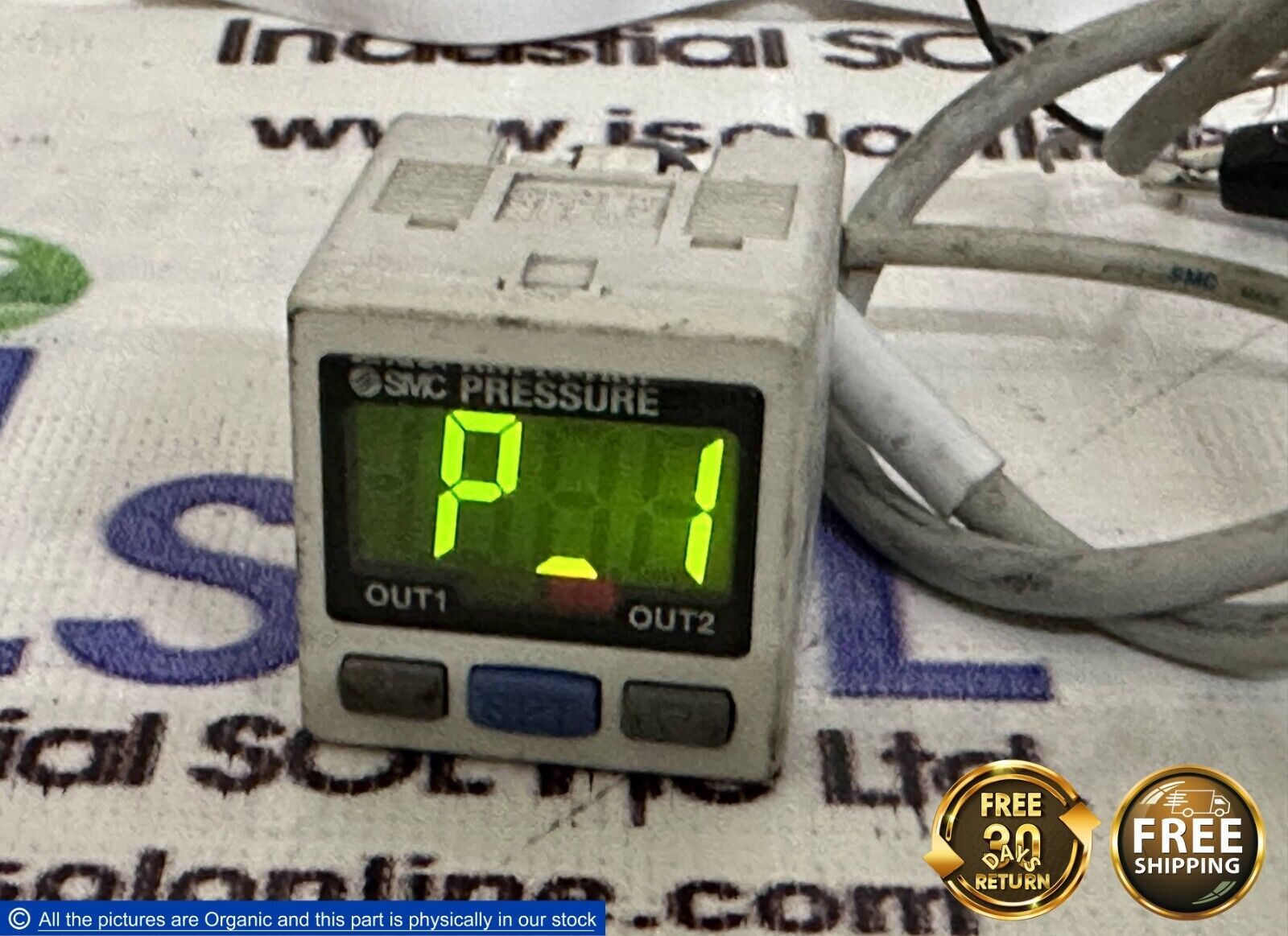 SMC PSE300 Pressure Sensor Controller Remote Type 12-24VDC 60mA PSE Series - $49.00