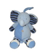Carters Plush Music Elephant Gray Blue Crib Pull Lovey SecGurity Toy VID... - $13.65 CAD