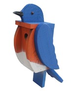 BLUEBIRD BIRDHOUSE - Solid Wood Large Blue Bird House AMISH HANDMADE in USA - $79.97