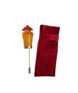 Vintage ROCHAS TOCADE Fibula bottle Pin Brooch Jewelery Rare - $79.20