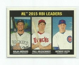 2016 Topps Heritage 2015 National League Rbi Ldrs Card #242-ARENADO,RIZZO + - £3.97 GBP