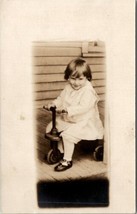 RPPC Adorable Child Wooded Ride On Toy c1919 Postcard U20 - £6.91 GBP