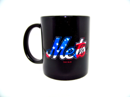 New York Mets MLB 1248 Black Ceramic Coffee Mug Tea Cup 11 oz - £17.40 GBP