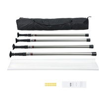 VEVOR Dust Barrier Poles 12 Ft with 4 Telescoping Poles Dust Barrier System - $2,742.52 MXN