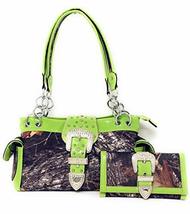 Western Rhinestone Camouflage Handbag With Matching Wallet In Multi Coll... - $52.99