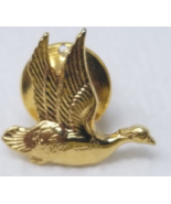 Canadian Goose Lapel Pin Flying Wings Gold Color Vintage - £8.96 GBP