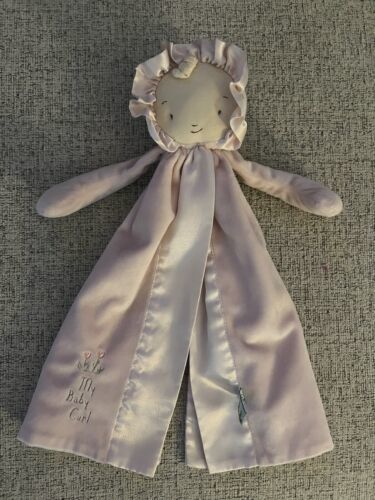 My Baby Curl Plush 2017 Security Blanket Bunnies By the Bay Pink Great Condition - $36.45