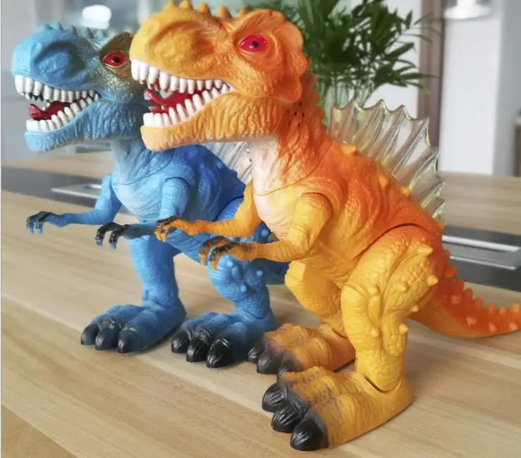 Children&#39;s electric dinosaur toys luminescent sound simulation animal plastic - £16.38 GBP