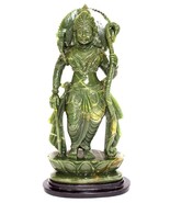 Lord Rama Idol In Natural Columbian Green Jade - 1188 gms - £508.43 GBP