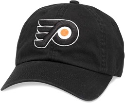 Philadelphia Flyers NHL Black Clean Up Relaxed Fit Dad Hat Cap Men&#39;s Adjustable - £18.46 GBP