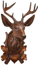 Wall Trophy Hunting MOUNTAIN Lodge Aspen Stag Head Deer Chestnut Resin - $549.00