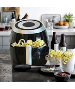 Electric Touch Screen 1500W Air Fryer Cooker Oil Less Dry Air Steam Deta... - $834.97 MXN