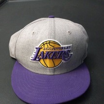 Los Angeles Lakers New Era Adjustable Strap Hat - GREY/PURPLE/YELLOW Euc 59fifty - £17.89 GBP