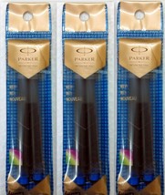 6 x Parker Quink BLUE Ink Cartridges for Ink Fountain Pen Made in France... - $147.34 MXN