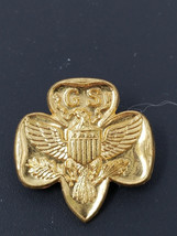 Lapel Pin Girl Scout GS 4 Star Eagle Shield Back Vintage - $11.35