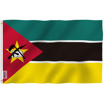 Anley Fly Breeze 3x5 Foot Mozambique Flag Polyester Flags Double Stitched - £6.31 GBP