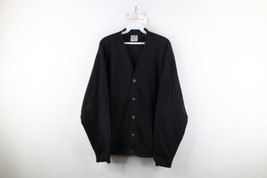 Vintage 90s Streetwear Mens XL Faded Blank Fleece Button Cardigan Sweate... - $49.45